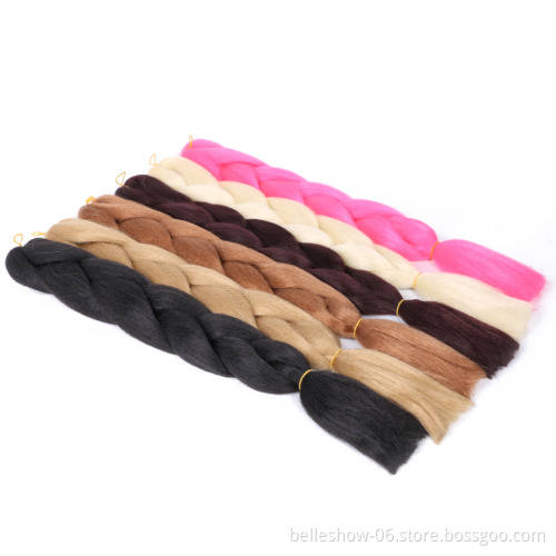 Hot sell synthetic pre stretch crochet jumbo-hair-braid 400g soku